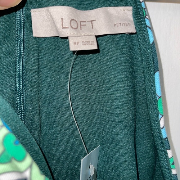 LOFT Green Paisley Halter Dress - Picture 4 of 10